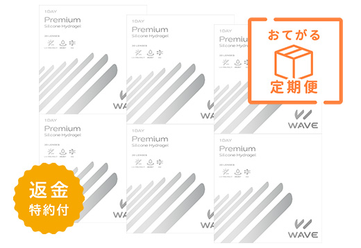 【定期便】WAVEワンデー プレミアム 30枚入り（×6箱）