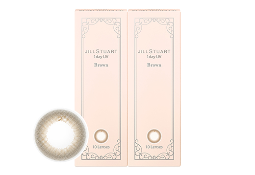 ジルスチュアートワンデー UV ブラウン 10枚入り(×2箱)