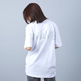 WAVE 点字モチーフ チャリティ Tシャツ WHITE Mサイズ